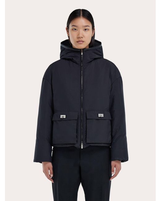 Ferragamo Blue Padded Blouson