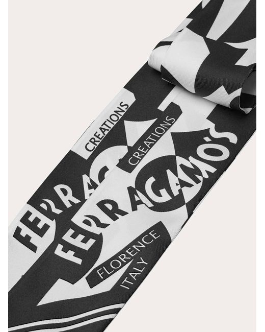 Donna Mini Bandeau Stampa Logo di Ferragamo in White