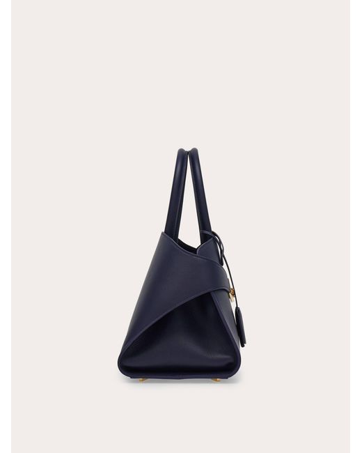 Ferragamo Blue Hug Handbag (M)