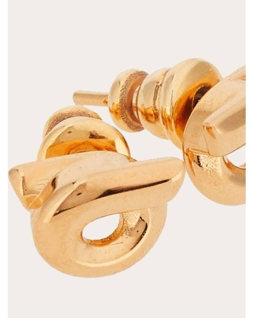 Ferragamo Natural Gancini Earrings (S)
