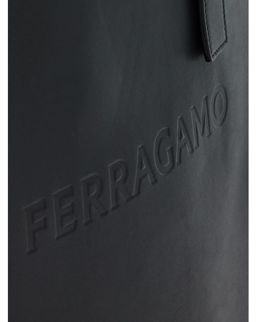 Ferragamo Black North-south Tote Bag for men