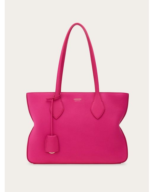 Ferragamo Pink Star-Shaped Tote Bag (M)