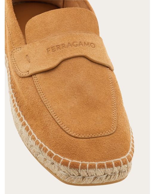 Espadrilles loafer Ferragamo pour homme en coloris Natural