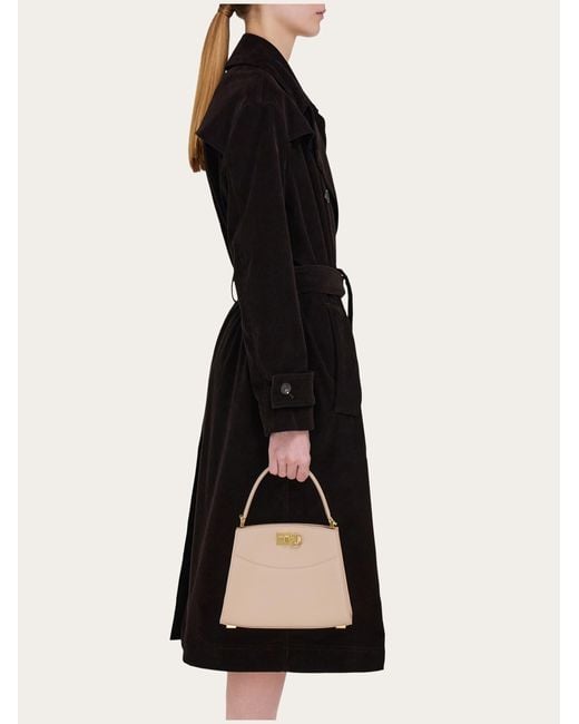 Ferragamo Natural New Studio Box Bag (Xs)