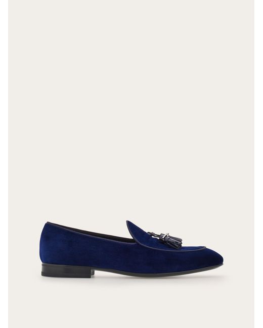 Ferragamo Herren Tassel-Loafer Größe .5 in Blue für Herren