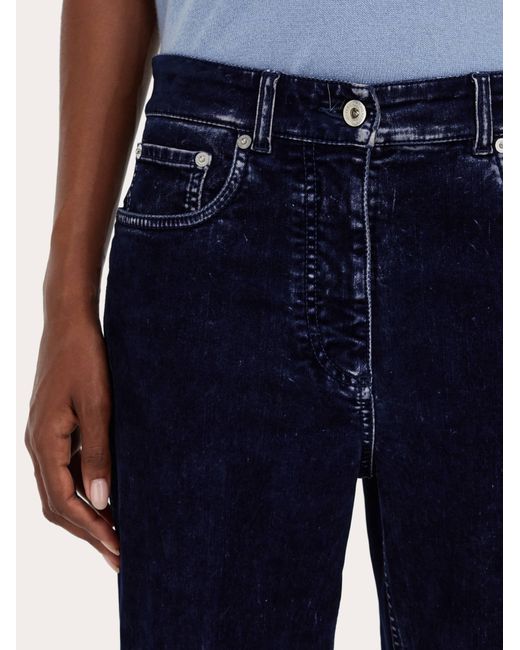 Mujer Pantalones 5 Bolsillos Azul Ferragamo de color Blue