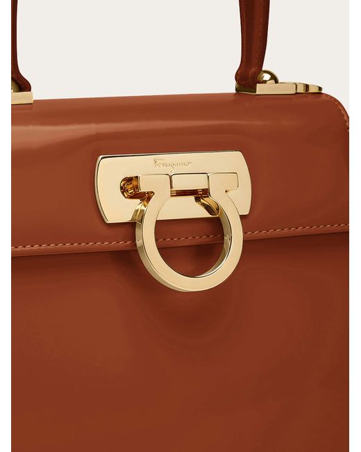Ferragamo Brown Iconic Top Handle (S)