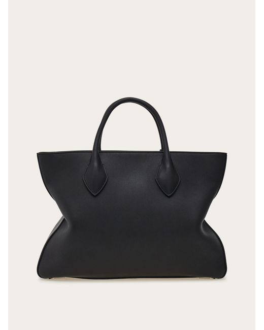 Uomo Tote Bag Monogram di Ferragamo in Black da Uomo