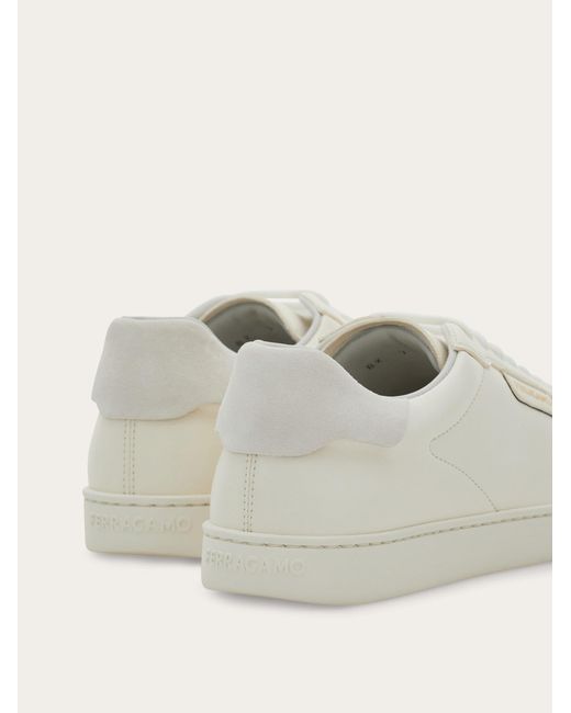 Ferragamo Natural Low-Top Sneaker