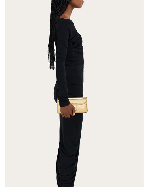 Ferragamo Natural Mini Bag Double Gancini Chain