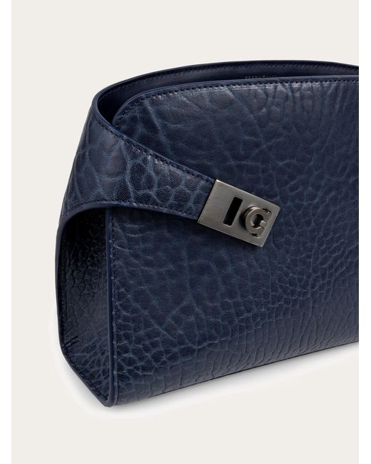 Ferragamo Blue Hug Messenger Bag for men