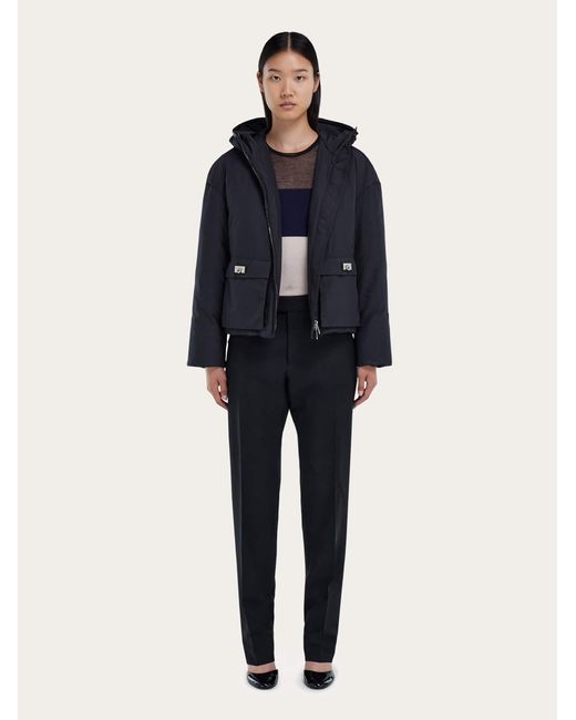 Ferragamo Blue Padded Blouson