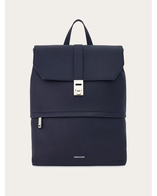 Hommes Sac À Dos Avec Boucle Gancini Bleu Ferragamo pour homme en coloris Blue
