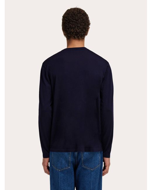 Ferragamo Blue Crewneck Sweater for men