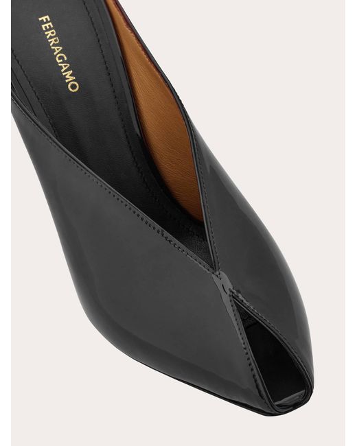 Ferragamo Multicolor Peep Toe Mule