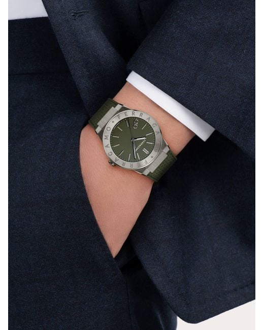 Ferragamo Multicolor Sapphire Watch for men
