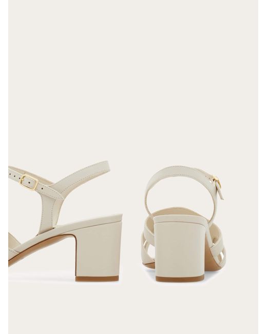 Ferragamo Natural Gancini Ornament Sandal .5