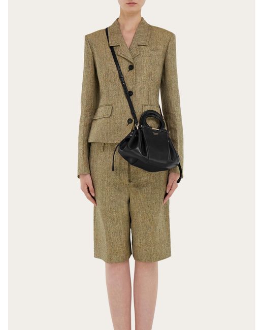 Donna Secchiello Gancini di Ferragamo in Black