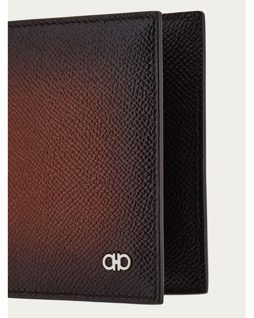 Ferragamo White Gancini Credit Card Holder for men