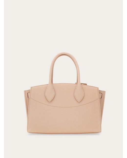 Ferragamo Natural New Studio Soft Bag (M)
