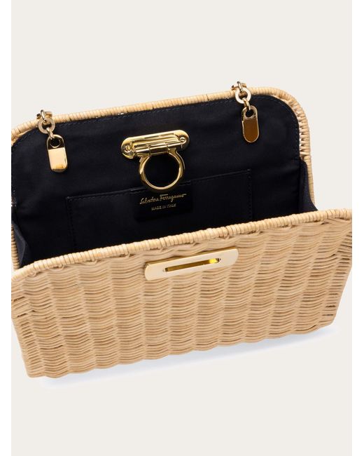 Ferragamo Natural Diana Clutch (S)