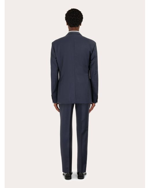 Ferragamo Blue Plain Suit for men