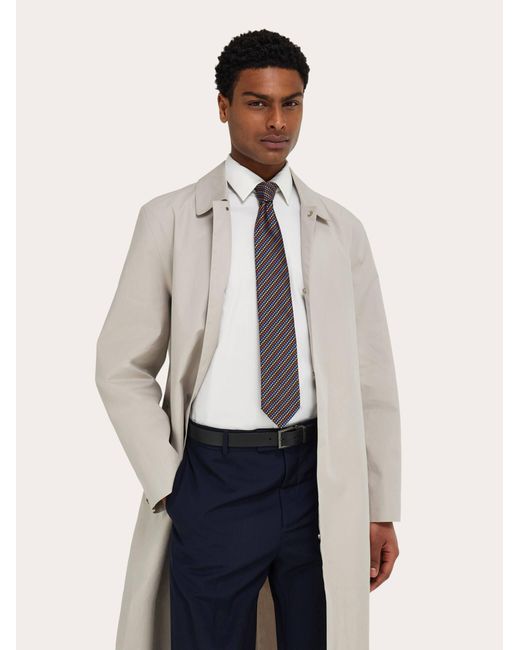 Ferragamo Blue Dots Jacquard Tie for men