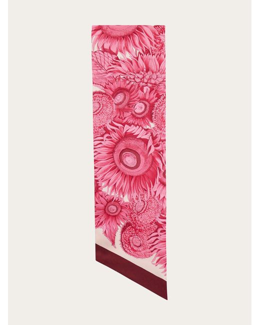 Ferragamo Pink Sunflower Print Bandeau