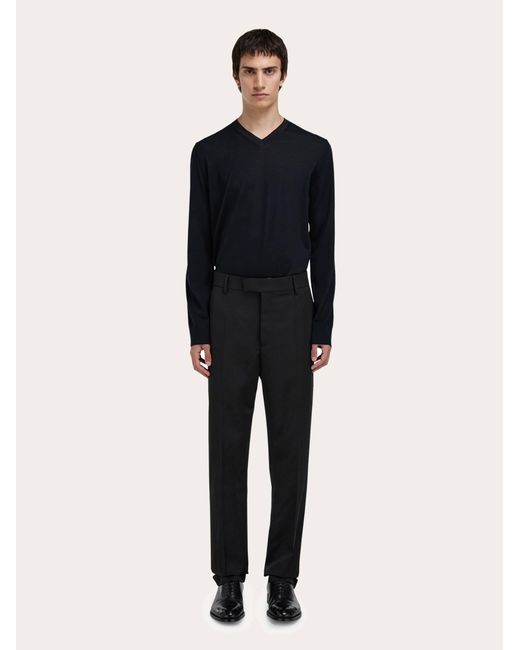 Ferragamo Black Tailored Trouser for men