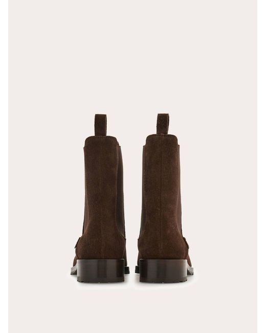 Ferragamo Brown Chelsea Boot