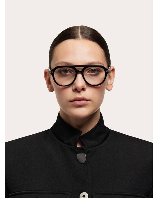 Ferragamo Black Optical Glasses
