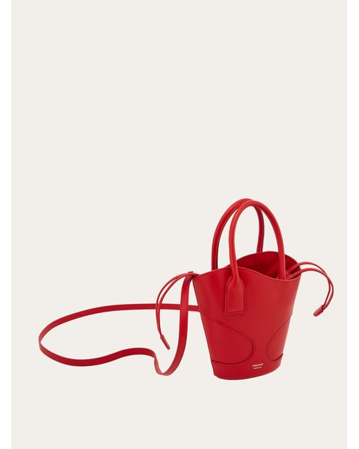 Ferragamo Red Tote Bag With Cut-out Detailing (s)