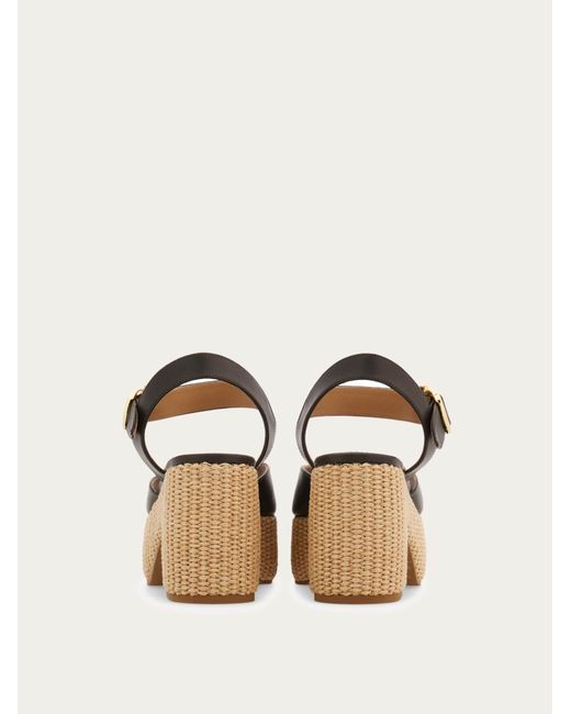 Ferragamo Natural Platform Sandal