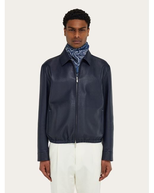 Uomo Sciarpa A Triangolo Arabesque di Ferragamo in Blue da Uomo