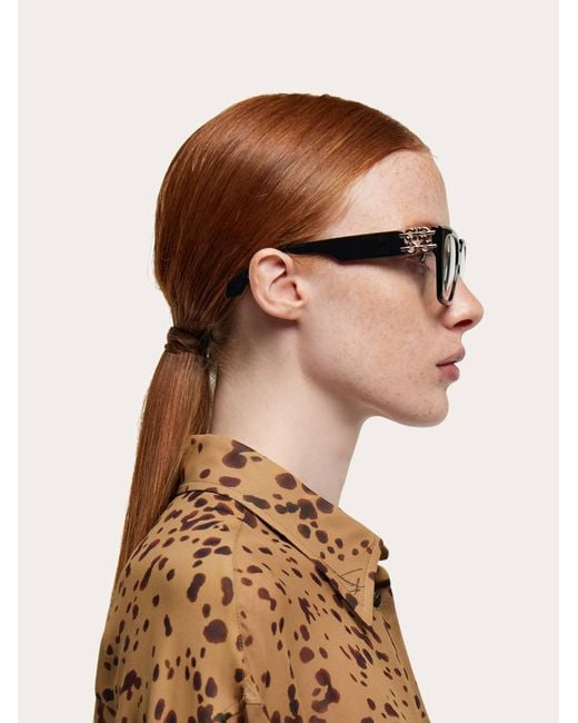 Ferragamo Black Optical Glasses