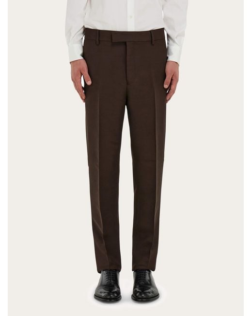 Ferragamo Brown Tailored Trouser for men