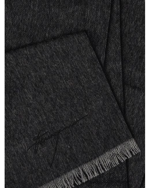 Ferragamo Black Cashmere Scarf for men