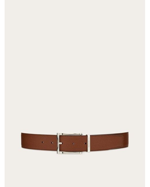 Cinturón reversible y ajustable con hebilla rectangular Ferragamo de hombre de color Multicolor