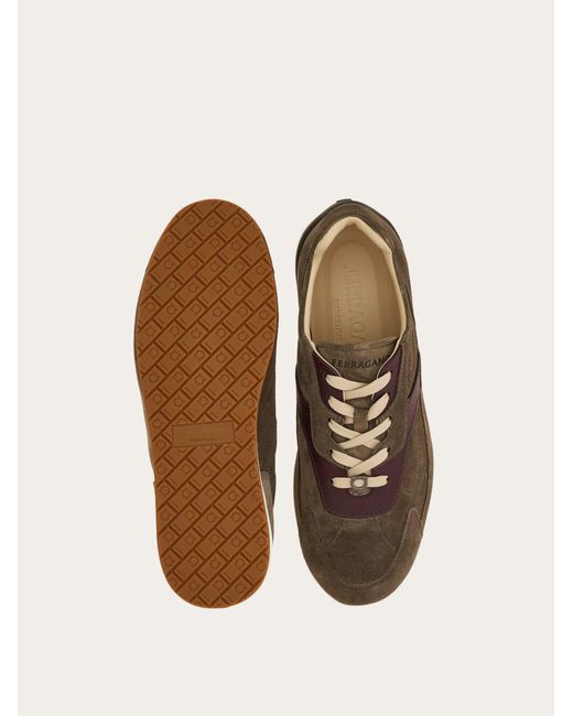 Ferragamo Brown Low Top Sneaker for men