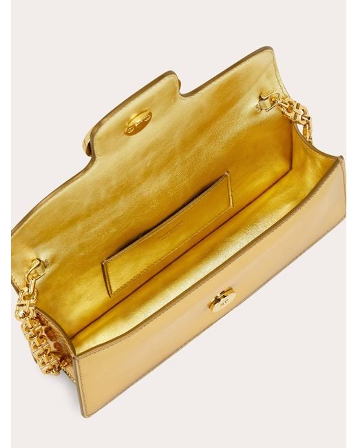 Ferragamo Natural Mini Bag Double Gancini Chain