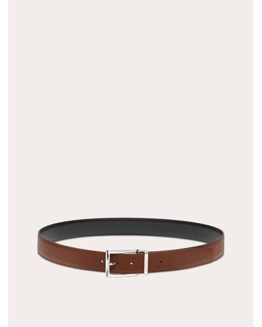 Cinturón reversible y ajustable con hebilla rectangular Ferragamo de hombre de color Multicolor
