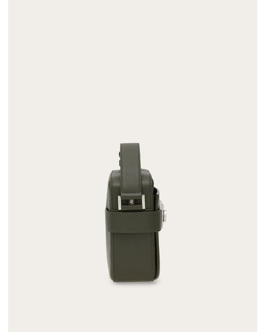 Ferragamo Green Hug Buckle Messenger Bag for men