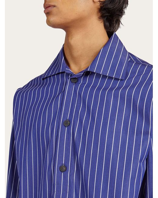 Camisa deportiva con cuello polo Ferragamo de hombre de color Blue