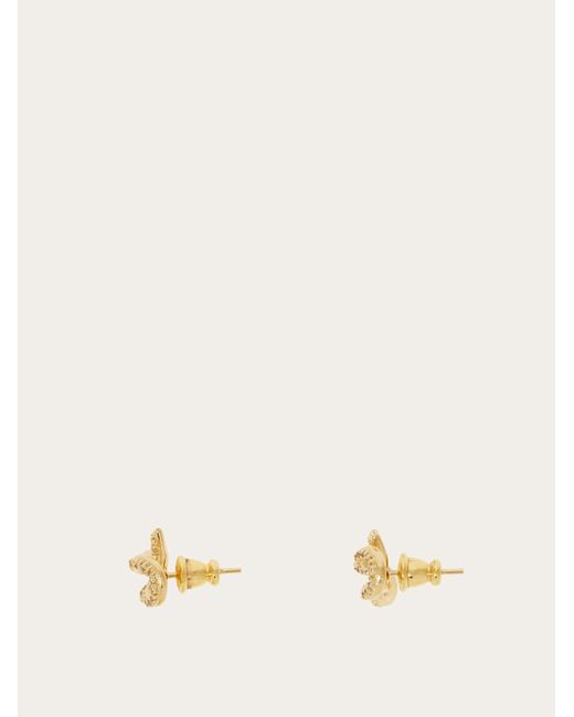 Ferragamo Natural Vara Bow Earrings