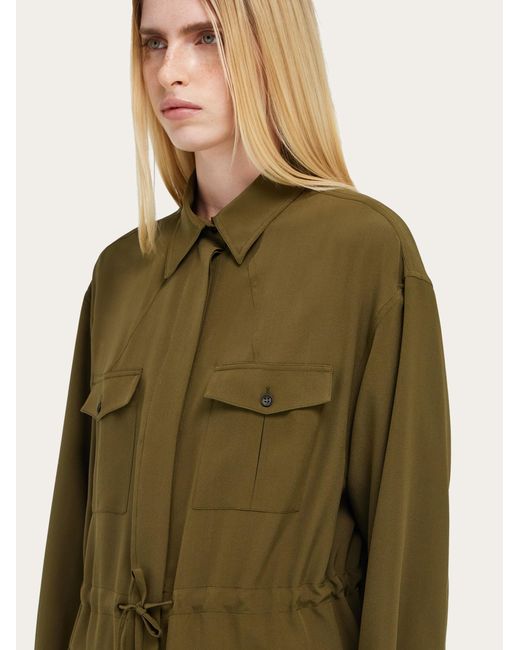 Ferragamo Green Safari Over Shirt