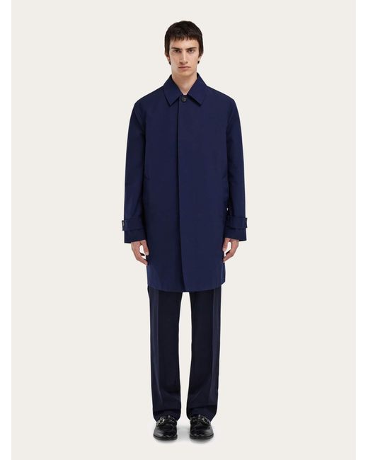 Ferragamo Blue Trench for men