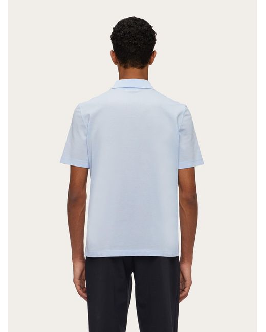 Ferragamo Blue Polo Shirt for men