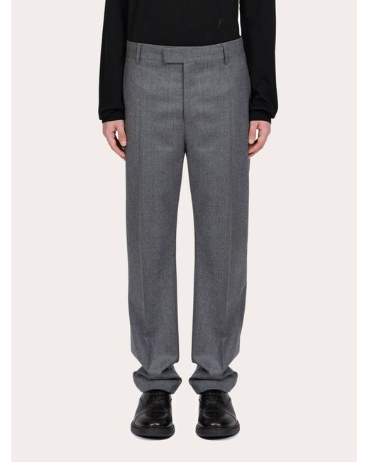 Ferragamo Gray Tailored Trouser for men