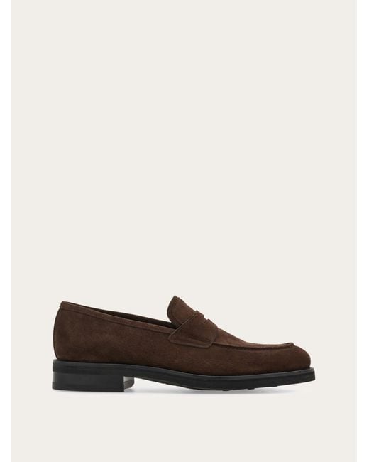 Ferragamo White Penny Loafer for men