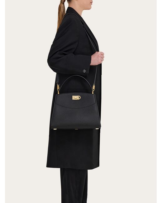 Ferragamo Blue New Studio Box Bag (M)